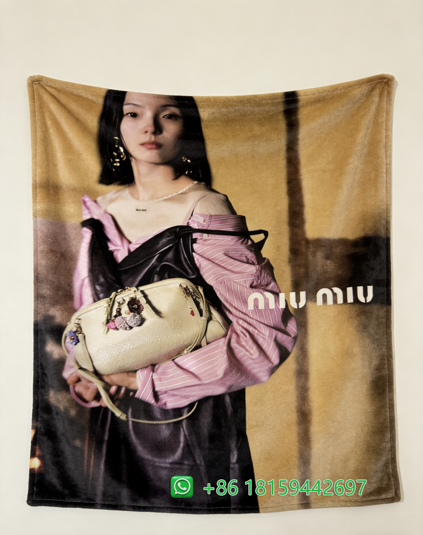 Miumiu Throw Blankets